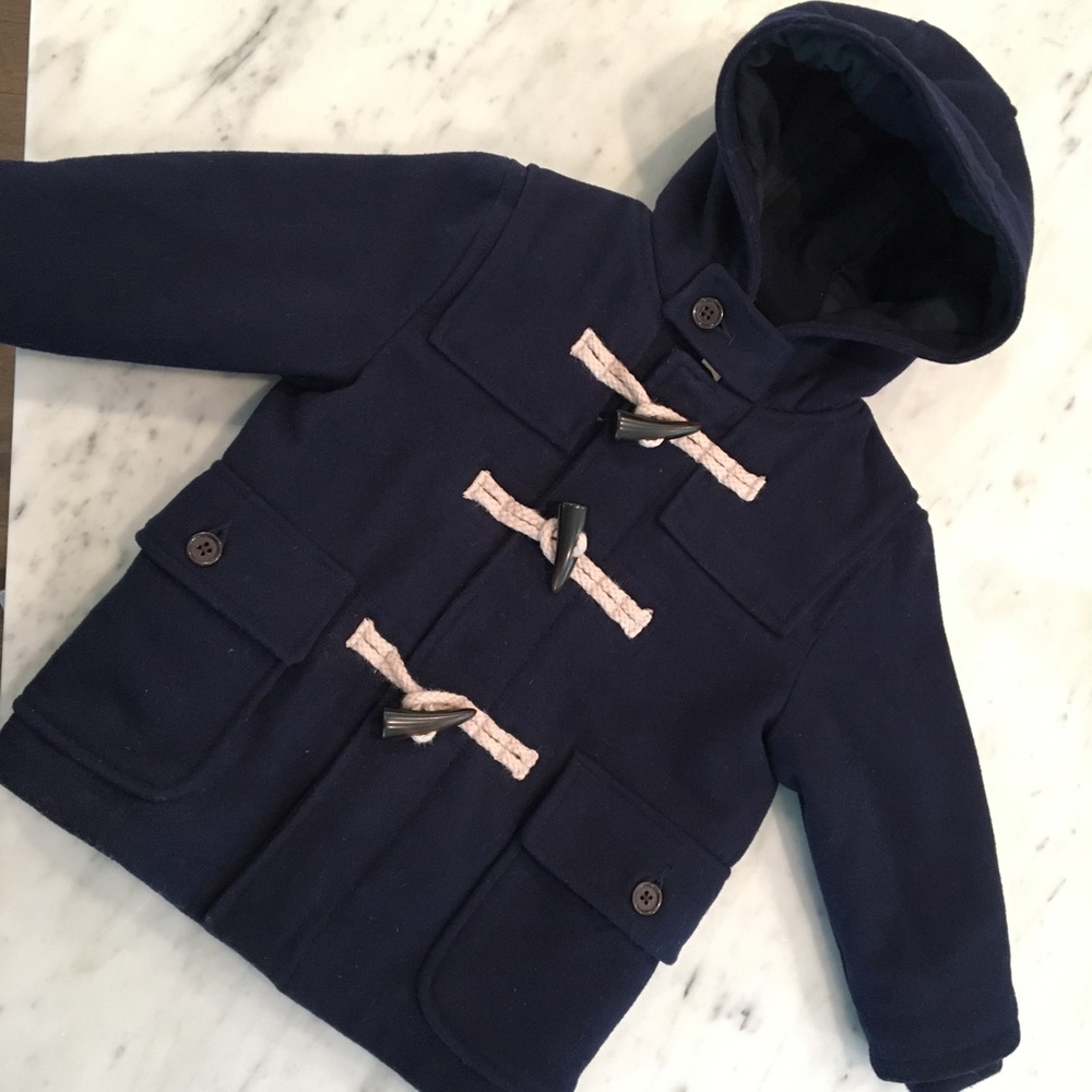 Navy Gap Wool Toggle Coat 2T